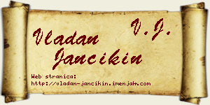 Vladan Jančikin vizit kartica